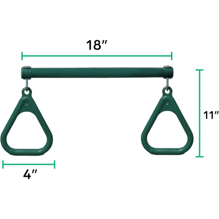 18" Trapeze Swing Bar and Rings