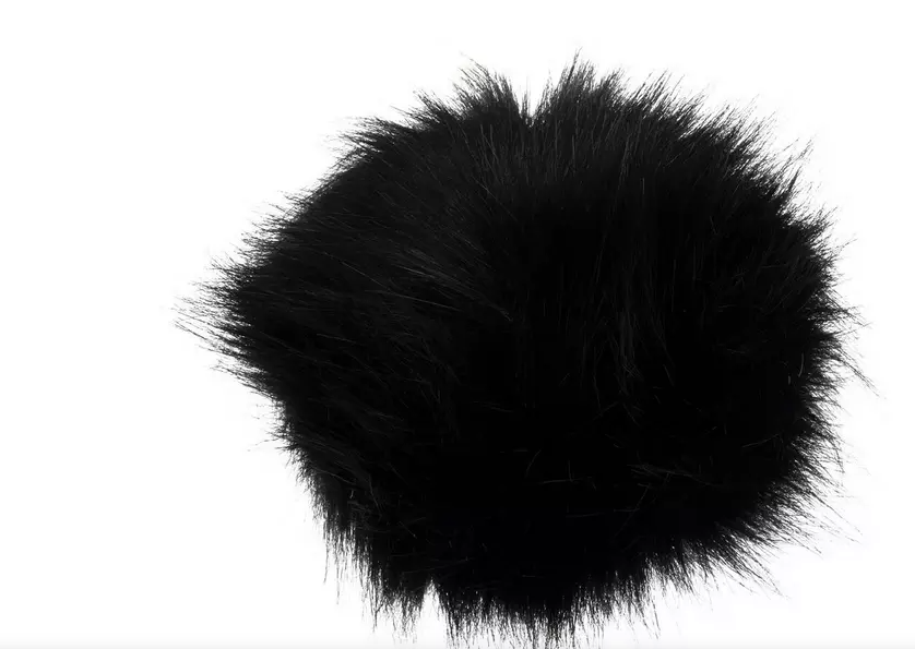 Black Pom Pom - 1"