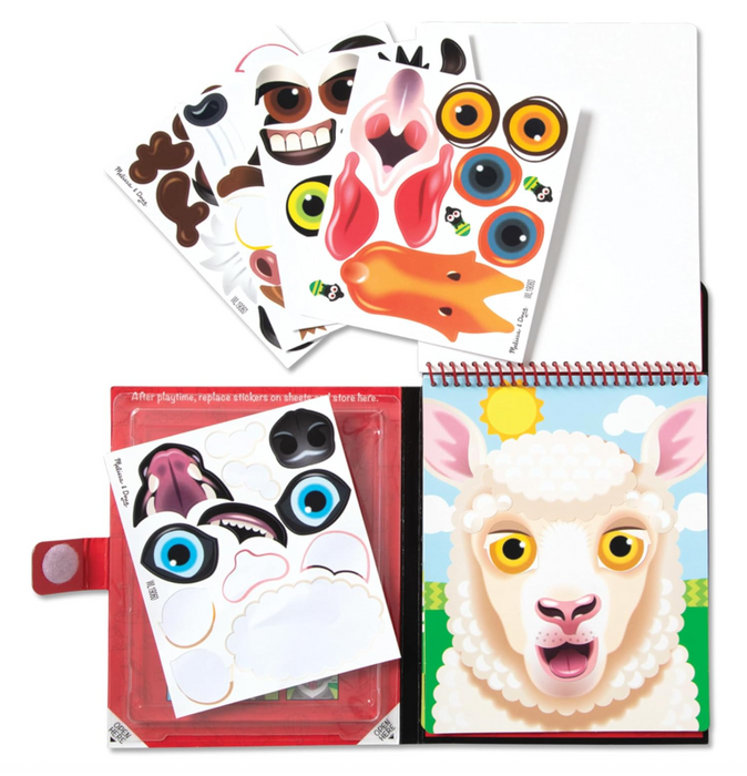 Make-a-Face Farm Reuseable Sticker Pad