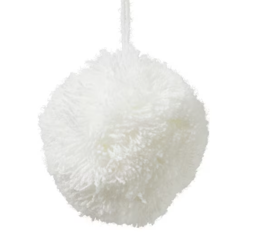 White Pom Pom - 1"