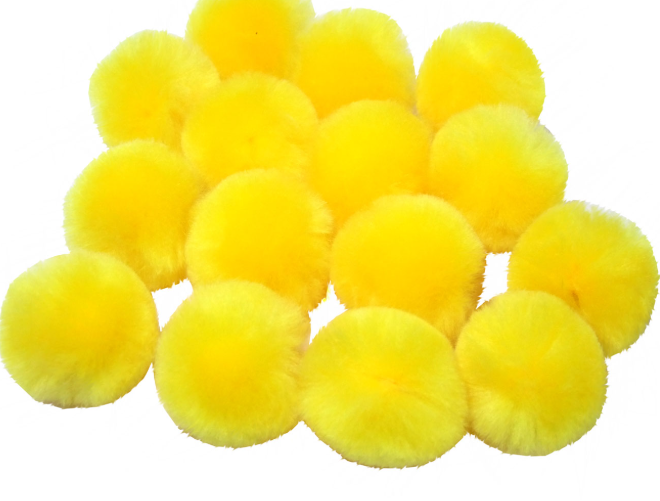 Yellow Pom Pom - 1"